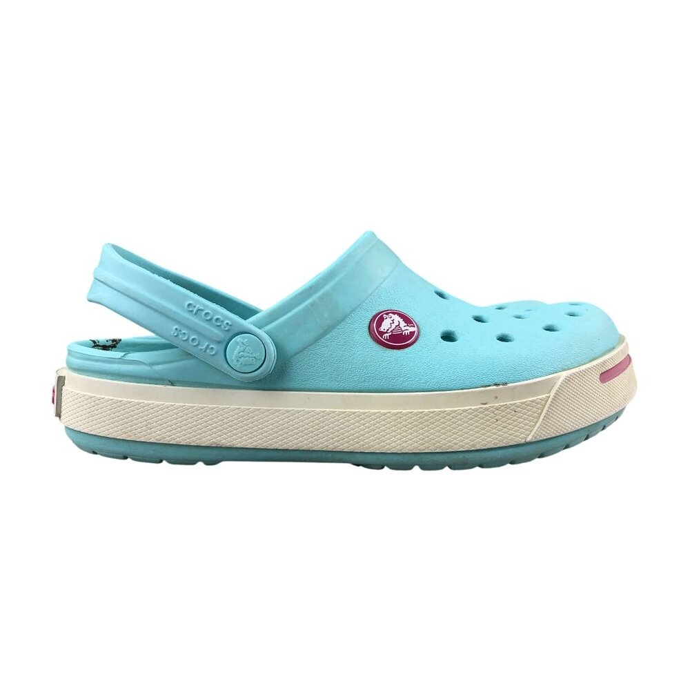 Crocs Kids Size C12/C13 Crocband II Blue Closed Toe Slip On Casual Sandals Clogs
